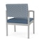 Lesro Lenox Steel Wide Guest Chair Metal Frame, Silver, RS Rain Song Back, MD Titan Seat LS1201 - alternate 3